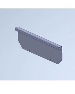 End piece f/catwalk galv. M&M